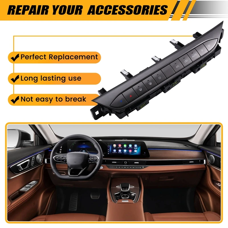 Super Sale Car Push-Button Automatic Air Conditioning Panel for Chery Tiggo 8pro