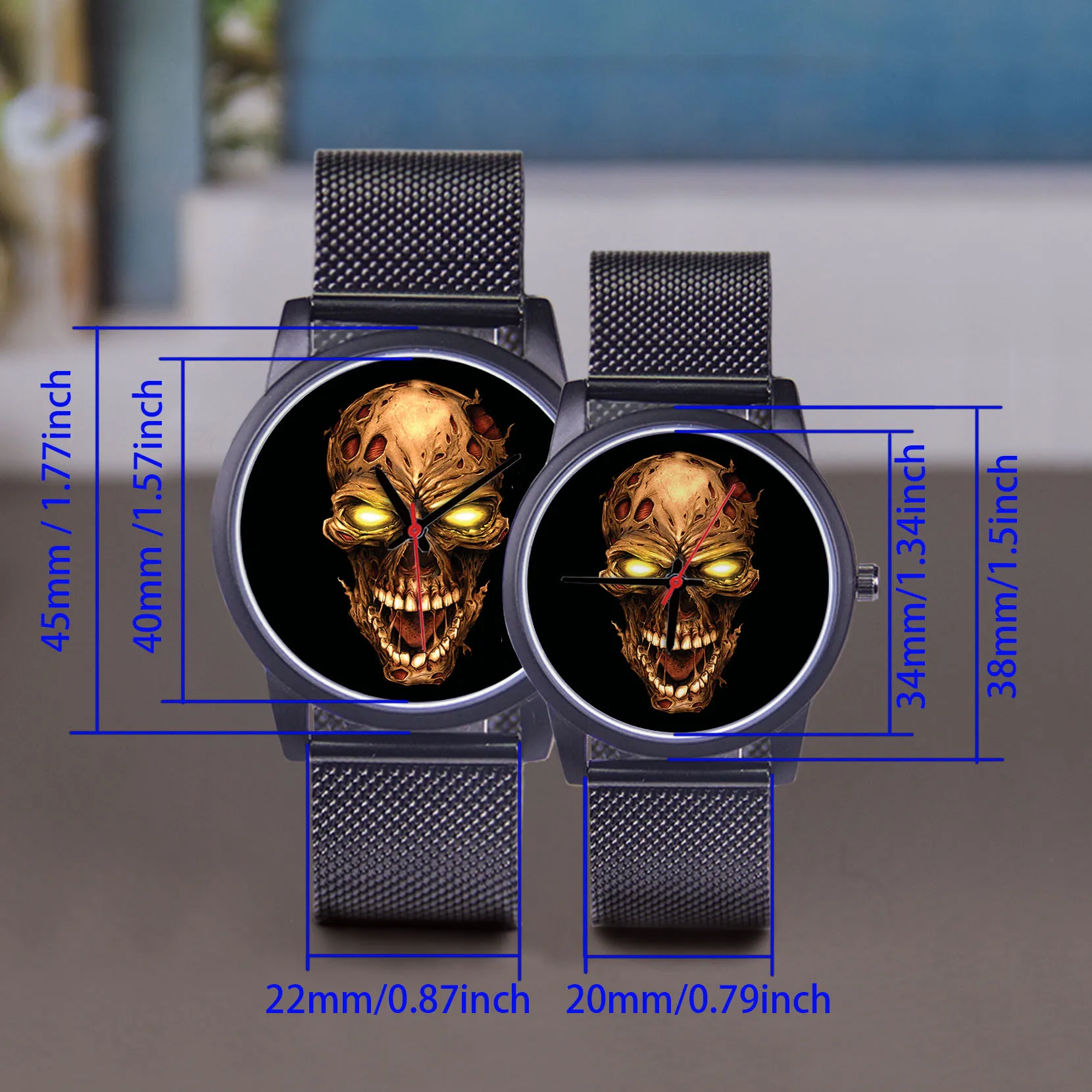 Guitar Bass Instrument Design Men's Personalized Watch Traditional Hands Simple  Fashionable Watch Musician Gift Rose Gold Case