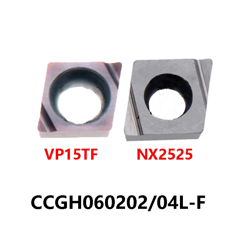 

CCGH060202L-F VP15TF CCGH060204L-F NX2525 CCGH060202R-F 100% Original Carbide Inserts CCGH CCGH060202 CCGH060204 Turning Tools