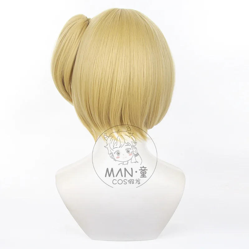 هايكيو!! Kiyoko Shimizu شعر مستعار تأثيري الشعر القصير محاكاة فروة الرأس النمر كليب ذيل حصان هالوين