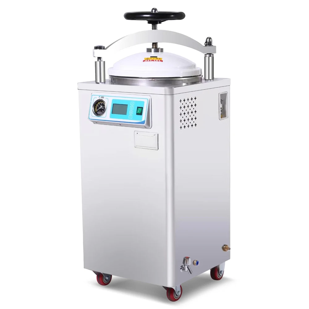 

NEW Autoclave Sterilization Machine with Hand Wheel 304 Stainless Steel Steam Sterilization Equipment
