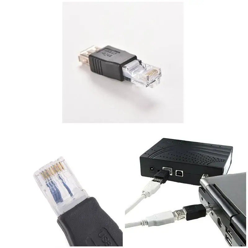 2 шт., USB-адаптер для Соединения RJ45