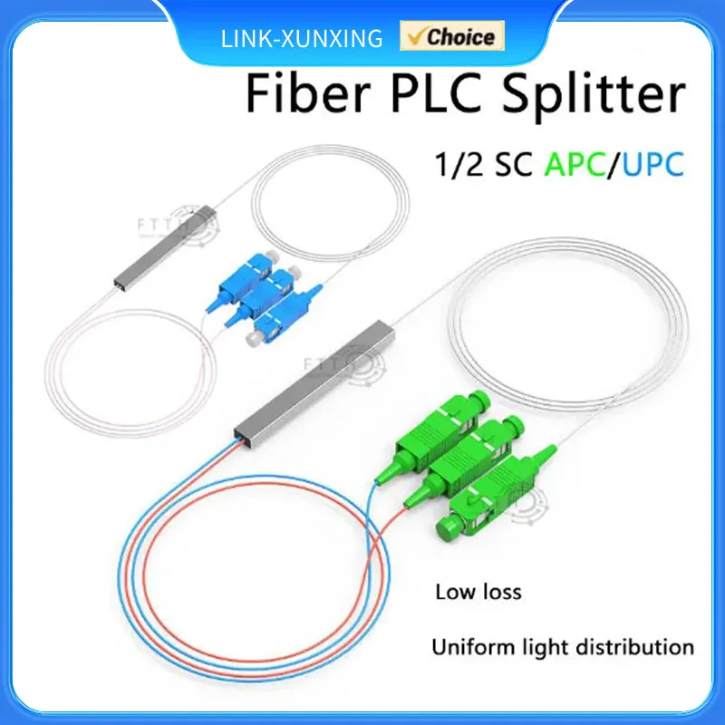 

Волоконно-оптический разветвитель PLC 1x2 SC/APC Mini Blockless 1*2 SC UPC коннектор волоконный сплиттер FTTH однорежимный Бесплатная доставка