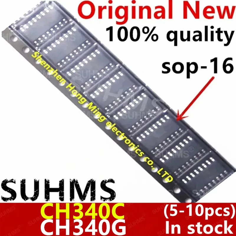 

(5-10piece)100% New CH340C CH340G sop-16