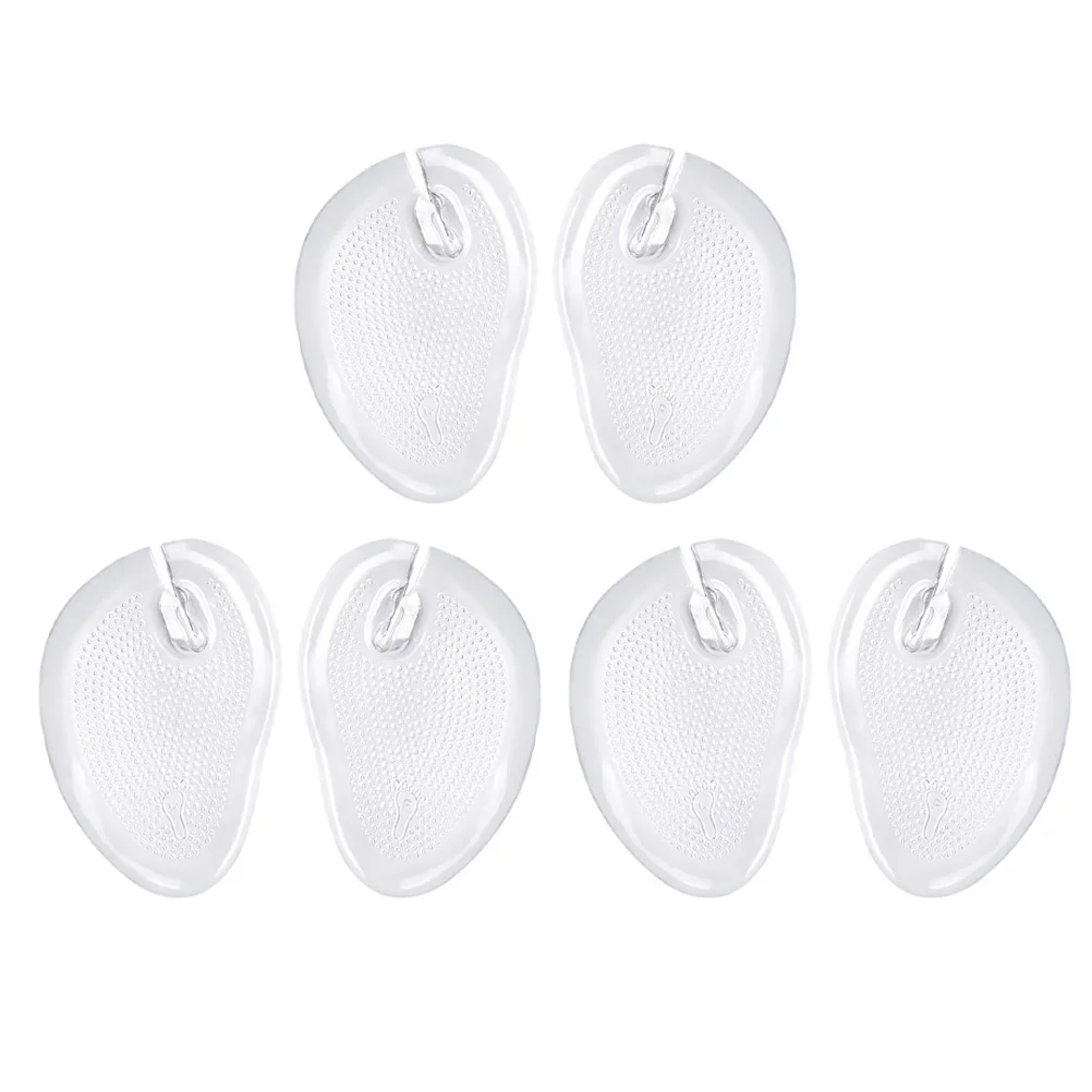6pcs Non- -Flops Forefoot Pads Anti-S Foot Mats Breathable Wear-Resistant Forefoot Mat For Sandals Support