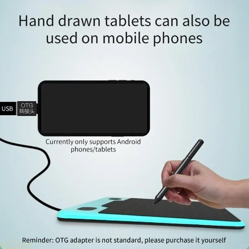 E21E T503 Digital Drawing Tablets with 8192 Level Pressure Sensitivity for Win