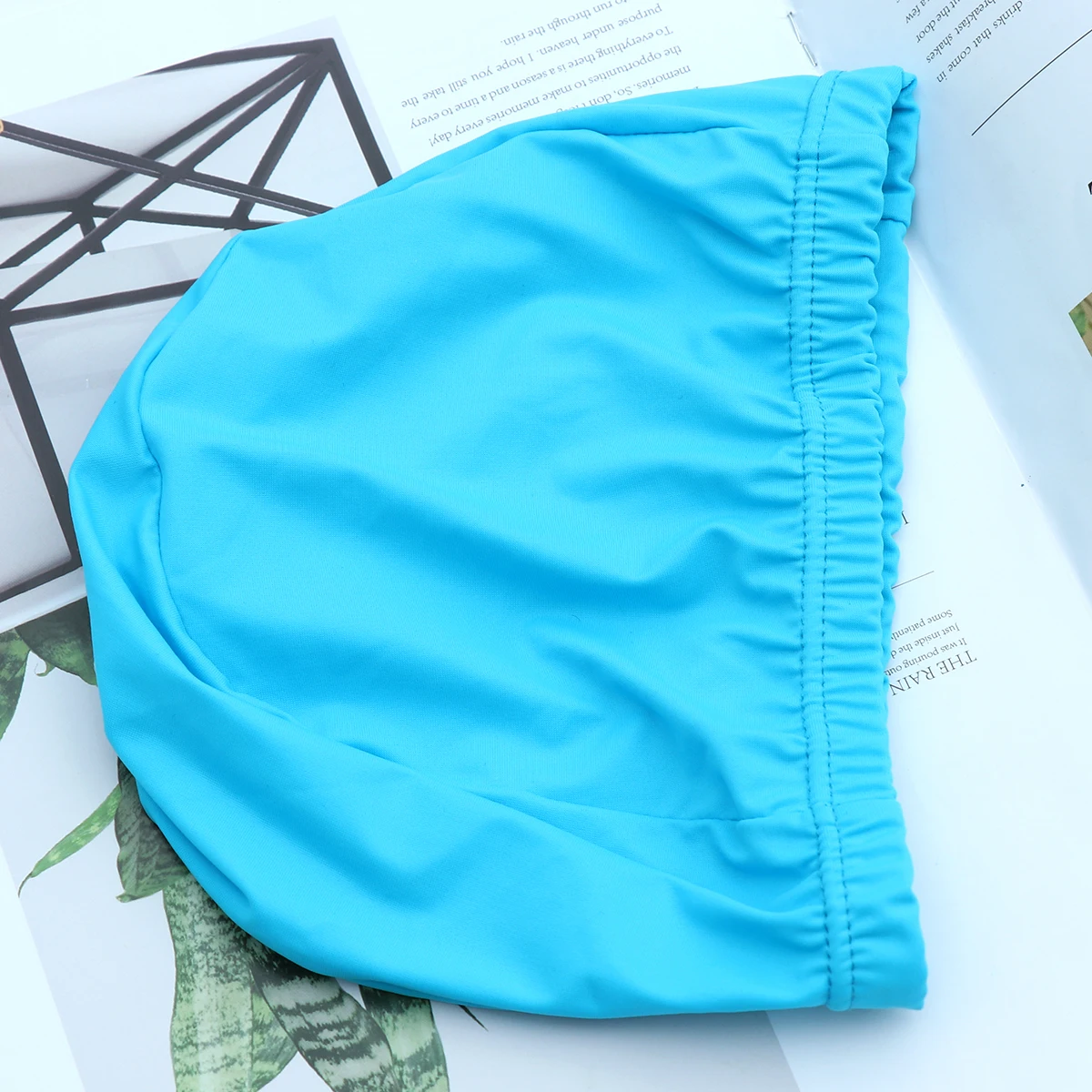 

2 Pcs Swimming Cap Bathing Hair Caps for Women Adult Long Blue Girls Hat Women's