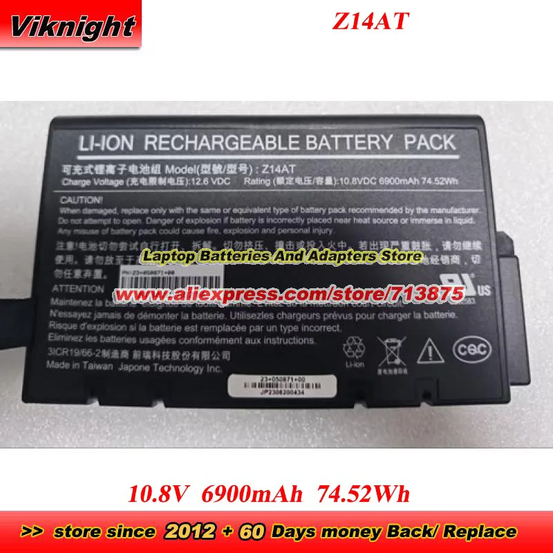 

Аккумулятор Z14AT 10.8V 6900mAh 74.52Wh 23+050871+00