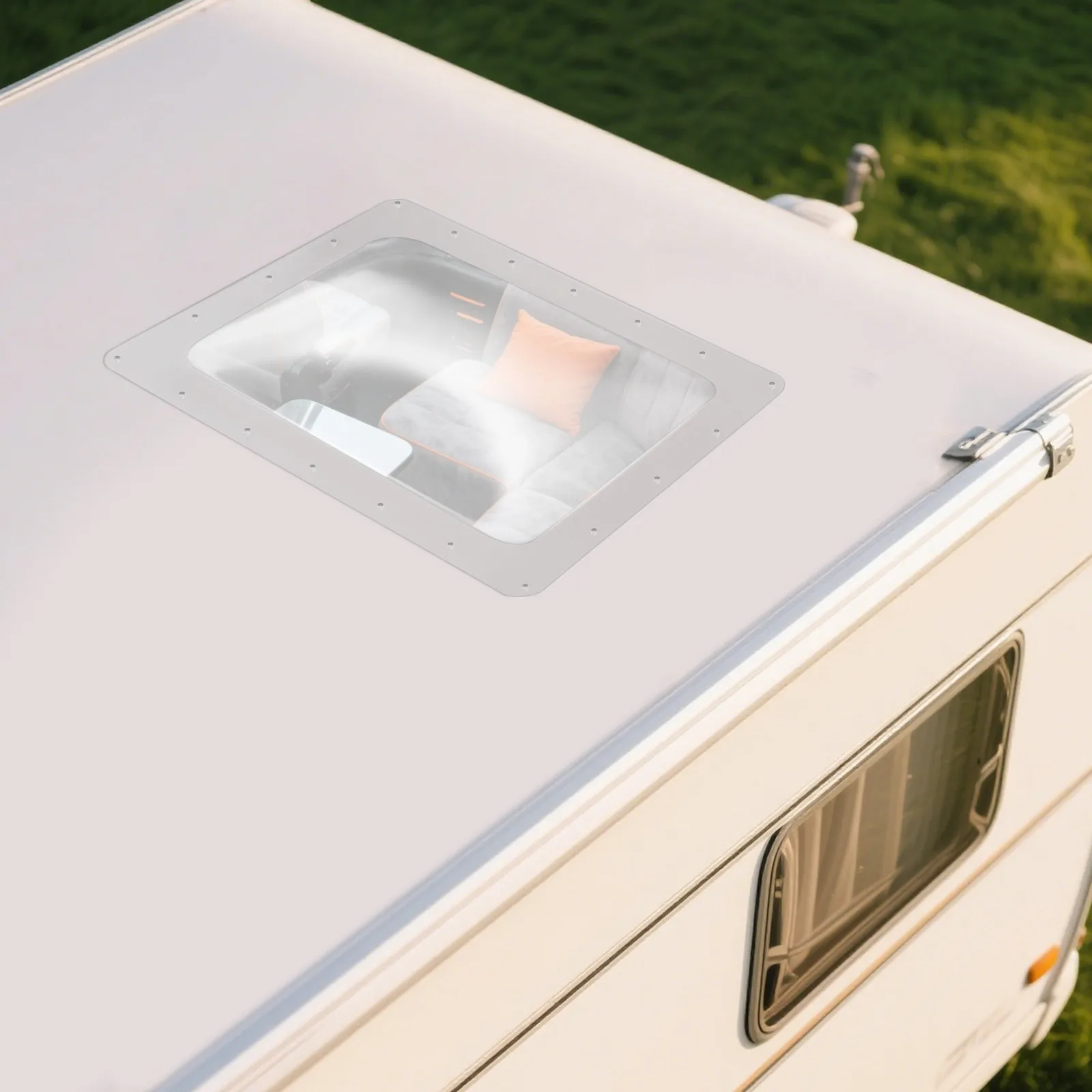

18 Inch x 26 Inch For RV Camper Skylight Exterior Clear Skylight Cover Roof Top Protection
