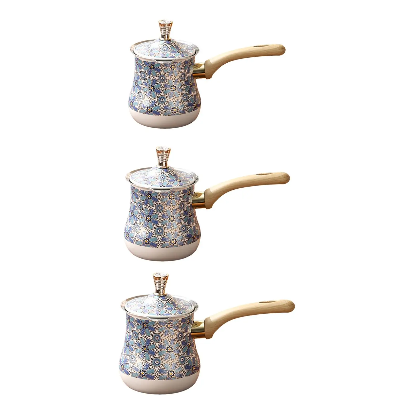 

Coffee Pot for Induction Cookers with Handle with Lid Butter Warmer Jug