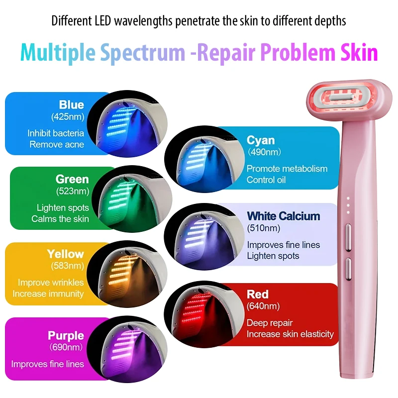 ems eye เครื่องมือเสริมความงาม Microcurrent Red Light 360 ° หมุนบีบอัด Rotatable Eye Massage Stick Face Lifting กระชับผิว