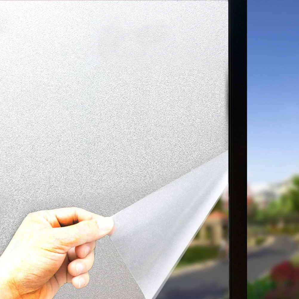 

Frosted Glass Sticker Opaque Paste Pure Window Privacy Protection White Office Decorative Film Long Use No Bubbles Reusable