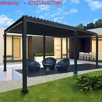 Outdoor Use  Sunproof and Waterproof Different Styles Cost-effective Aluminum  Louver Pergola