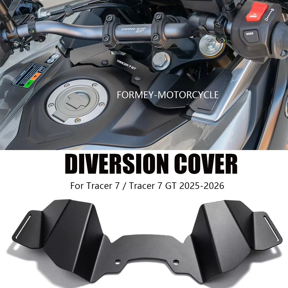 NEW 2025 Motorcycle Cockpit Windshield Windscreen Deflector Wind Updraft Airflow Panel 2025-For YAMAHA Tracer 7 TRACER7 GT