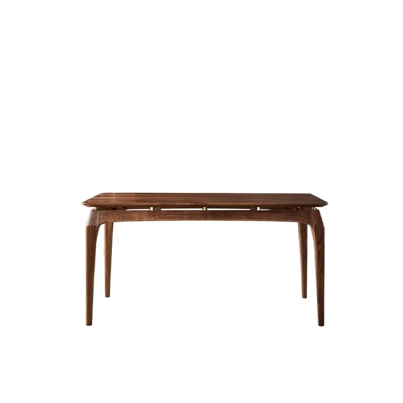 Nordic simple dining table, North American black walnut villa rectangular table