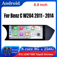 8.8 Inch Android OS Touch Screen For Benz C W204 2011 - 2014 Car Accessories Auto Carplay Monitors Multimedia Plyaer Stere Radio