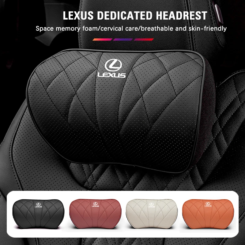 Car Interior Seat Headrest Auto Seat Covers Waist Pillow For Lexus F SPORT ES RX NX LS UX LM LX GX LC RZ IS CT GS RC HS SC TX LB