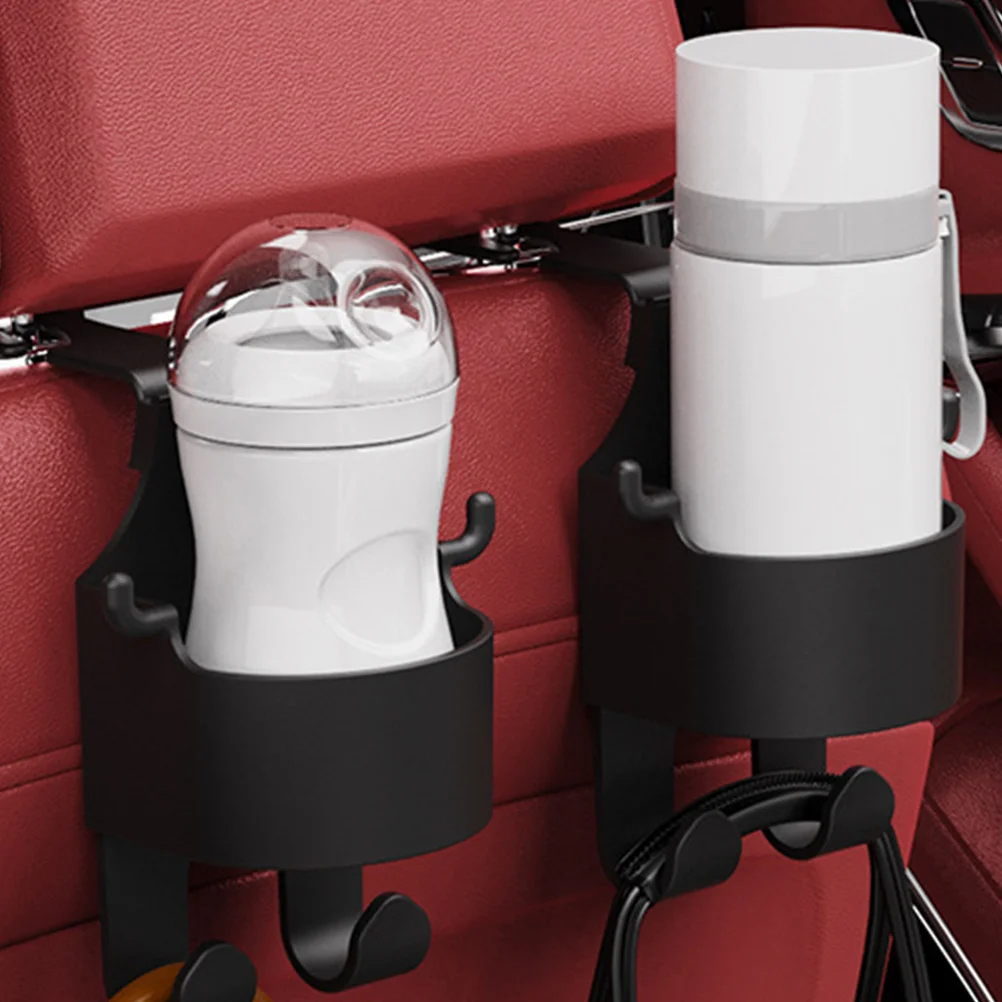 

2Pcs Car Headrest Cup Holder for Back Seat - Multipurpose Vehicle Organizer Storage for Coffee Bottles Phones Snacks Kids Travel