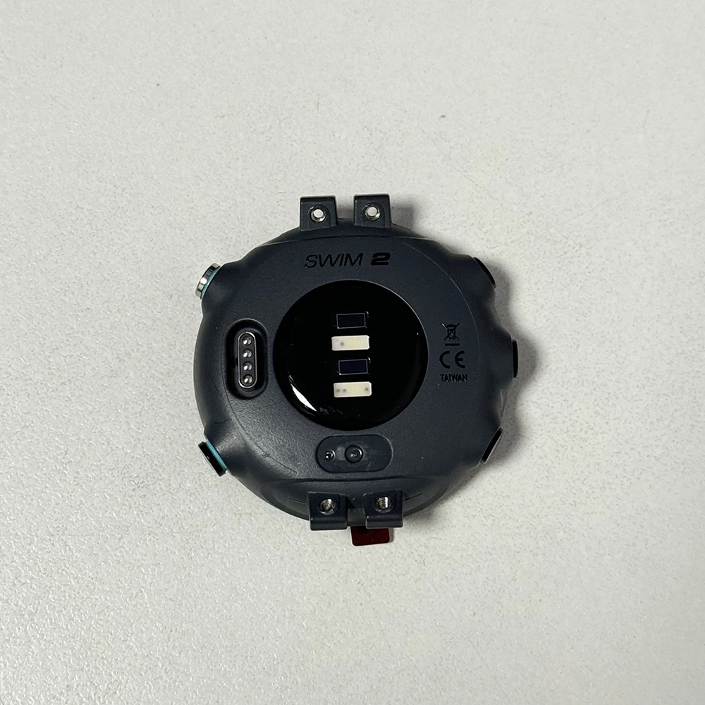 Grey Back Case Cover For Garmin Swim 2 Smart Watch Rear Case Cover With Heart Rate Sensor Repair Replacement Part