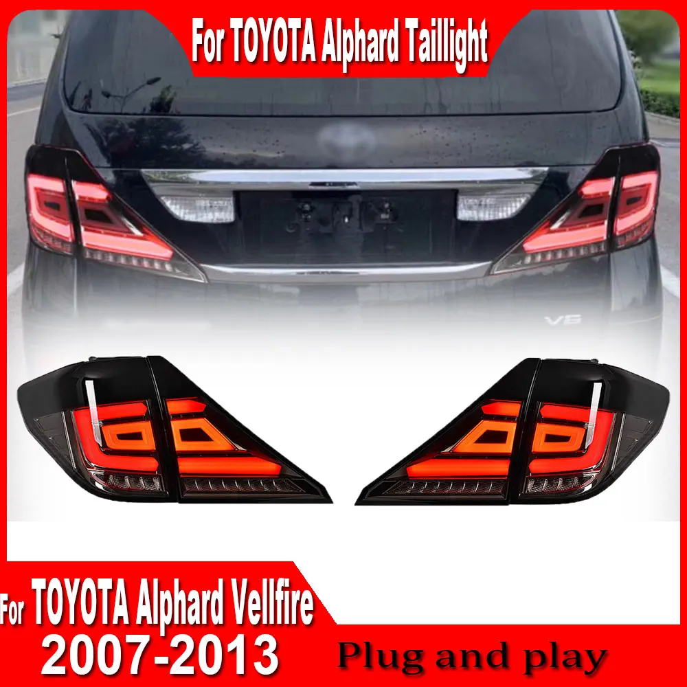 

Задние фонари для Toyota VELLFIRE, ALPHARD 2007-2013, автомобильные задние фонари, задние дневные ходовые огни, индикатор поворота, подключи и работай