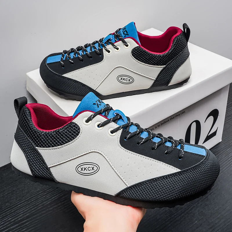 Men's Wide Width Shoes 2026 New Minimalist Barefoot Sneakers Hiking Zero Drop Running Shoes Outdoor Wide Toe Non-Slip Sneakers