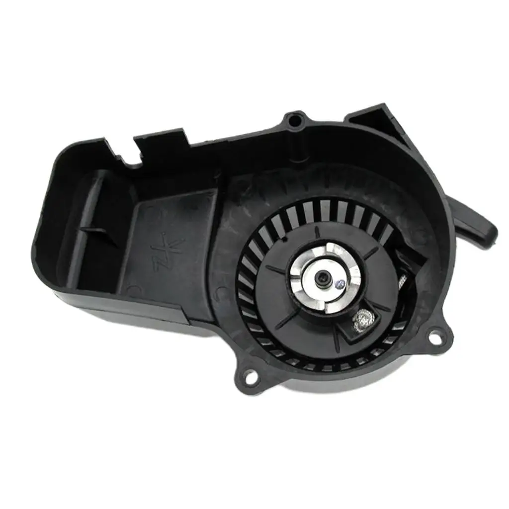 Aluminum Pull Start Starter Assembly Black Handle for 2 Stroke 47cc 49cc Minibike Pocket Bike