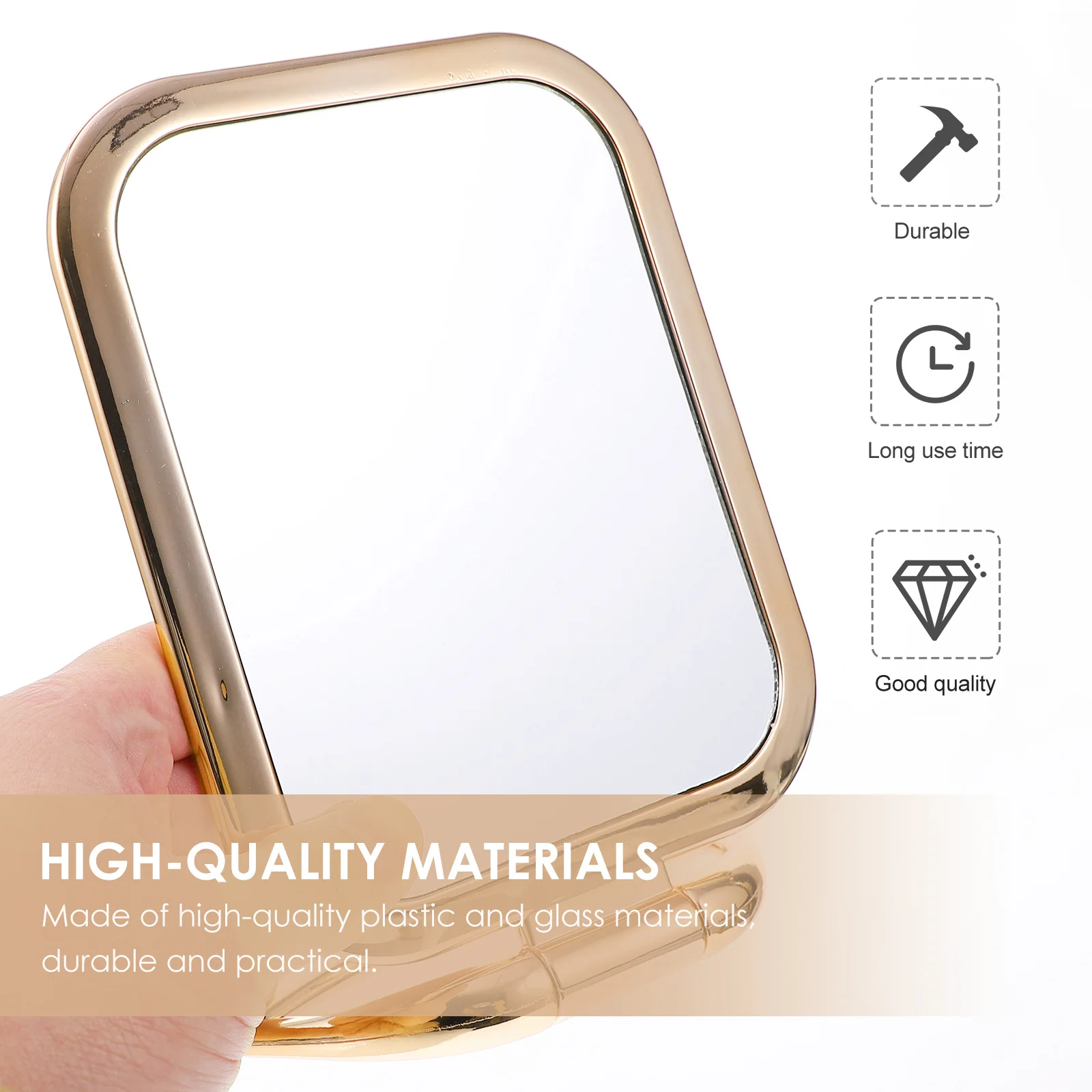

Portable Folding Makeup Mirror Double Sided Magnifying Vanity Tabletop Mirror for Bathroom Bedroom Dressing Area