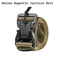 Cobra Buckle Tactical Belt for Men - Military Nylon Webbing, Magnetic Quick Release, Adjustable Outdoor Belt for Hiking & Jeans