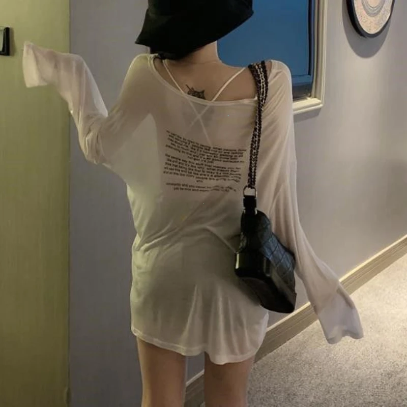 2025 New Korean-style Stylish, Thin, Breathable, Long-sleeved, Sun-protective, Versatile and Slimming T-shirt Top for Women