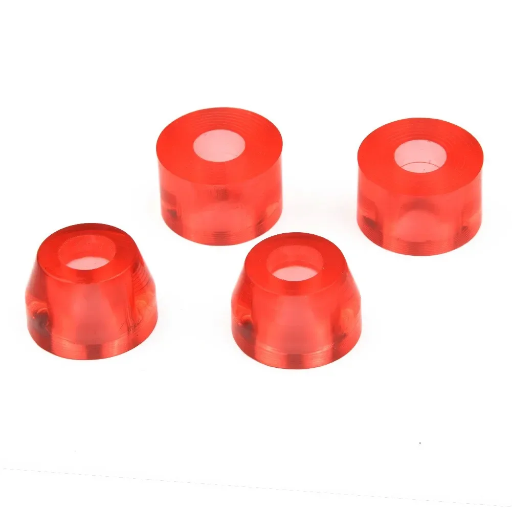 4pcs Replacement Pivot Cups Skateboard Tapered Pads Pivot Tube Shock Absorber Pad Replace Parts Longboard Accessories