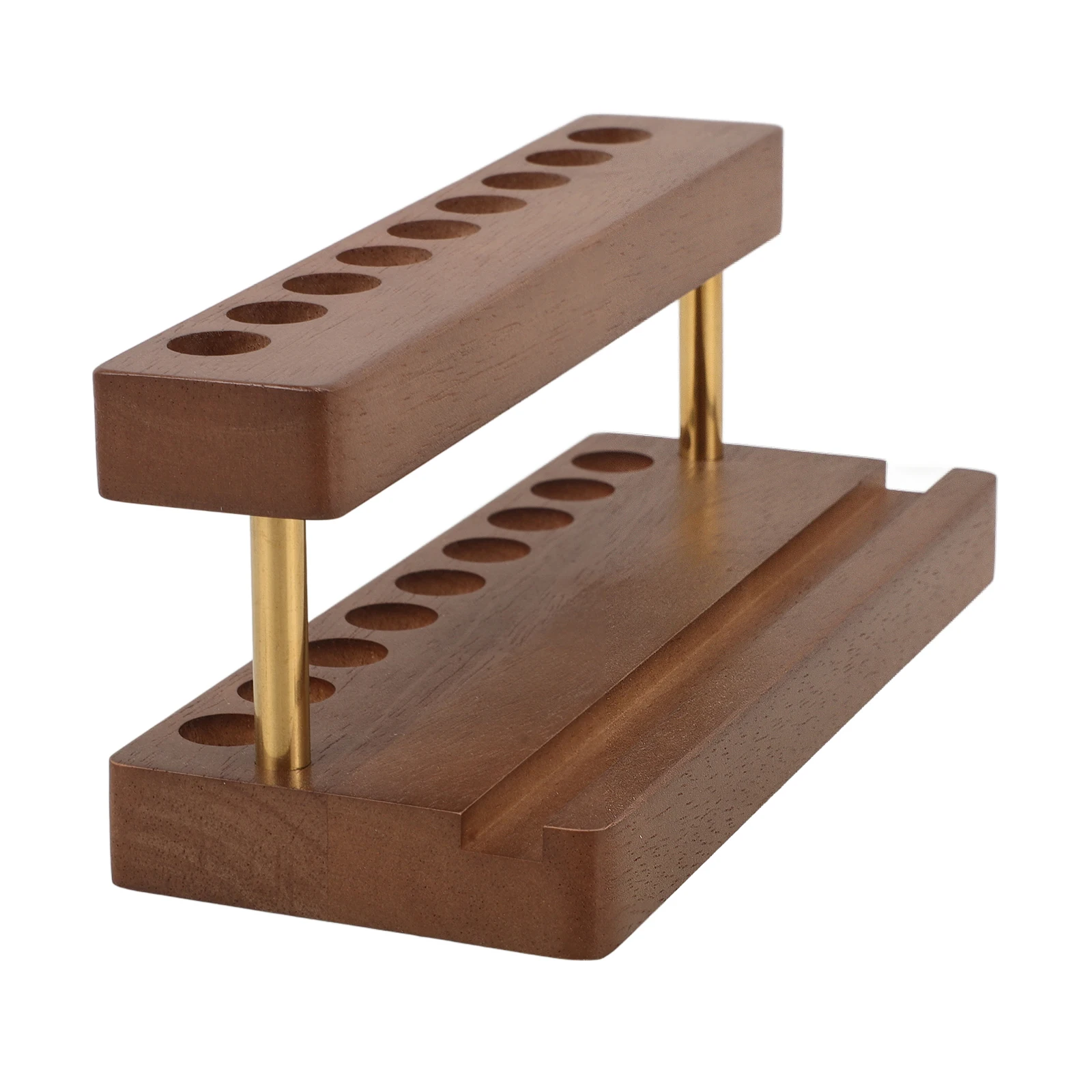 

Solid Wood Holder Acrylic Paint Storage Rack Craft Paint Storage Black Walnut Brush Organizer Stand Desk Craft Tool Holder
