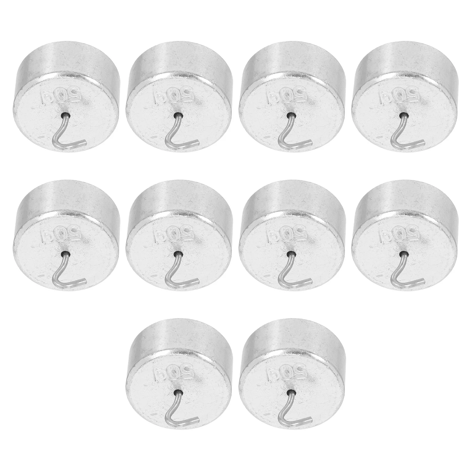 

10pcs Calibration Mass 50G Iron Hooked Lab Weights Set For Science Experiment Physics Laboratory Precision Measurement Scale