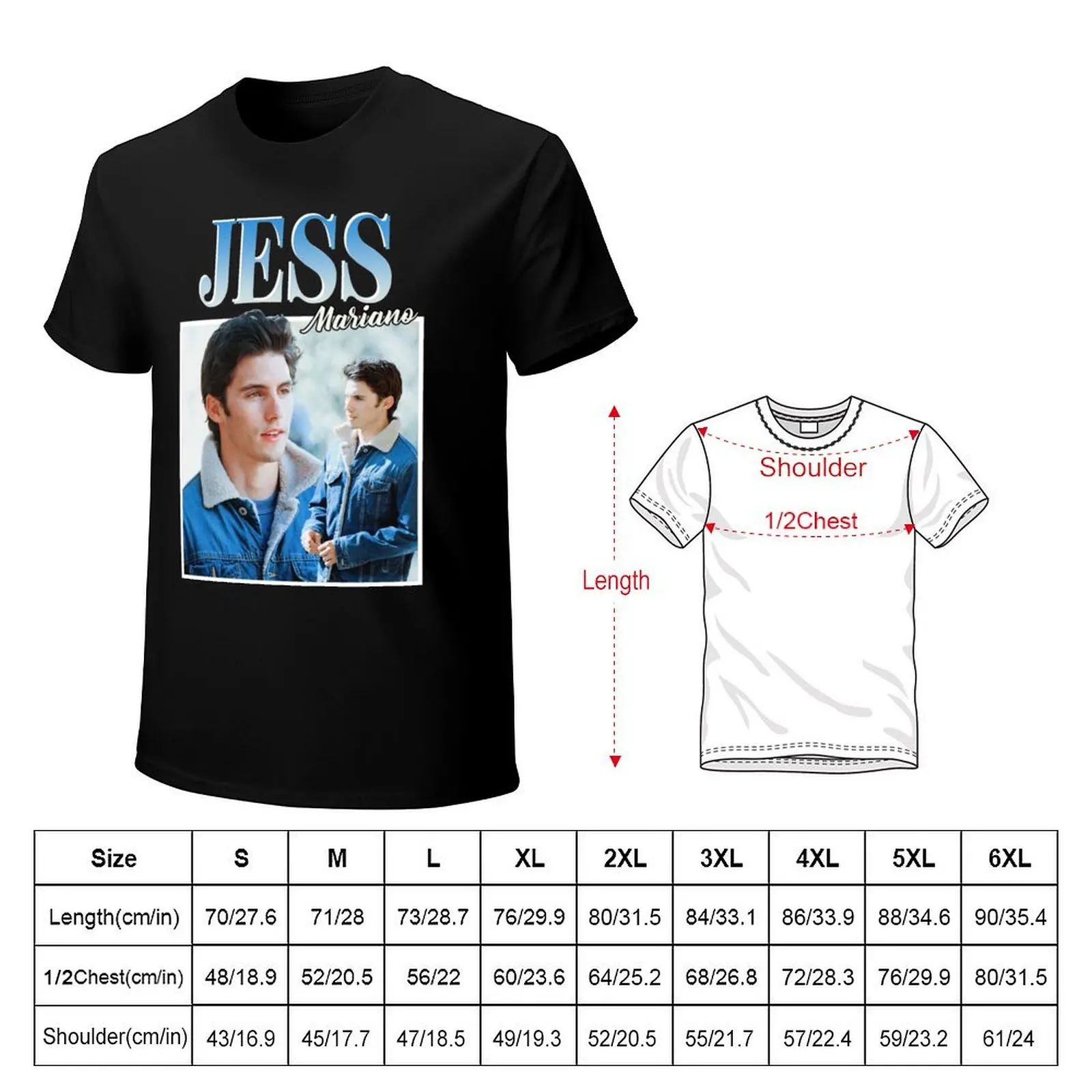 Jess Mariano 90's Vintage T-Shirt anime tshirt anime t shirts anime sublime men workout shirt