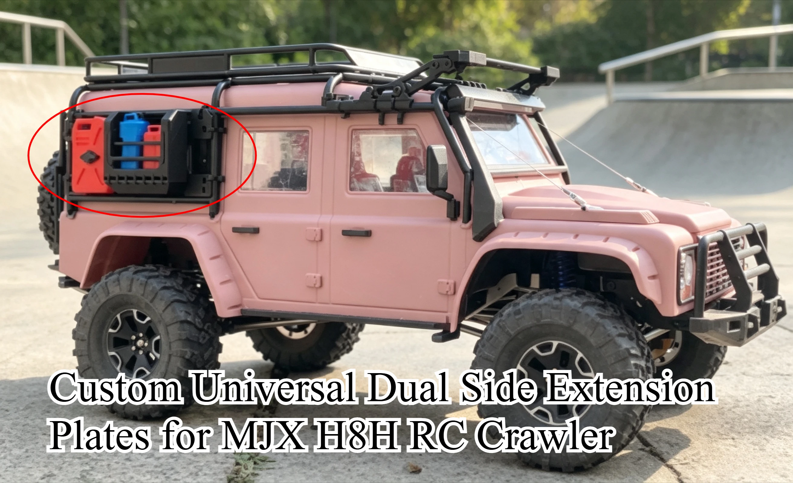 Custom Universal Dual Side Expanded Panel Kit For MJX H8H RC Off-Road Crawler Decorative Exterior Appearance Mod Accessories