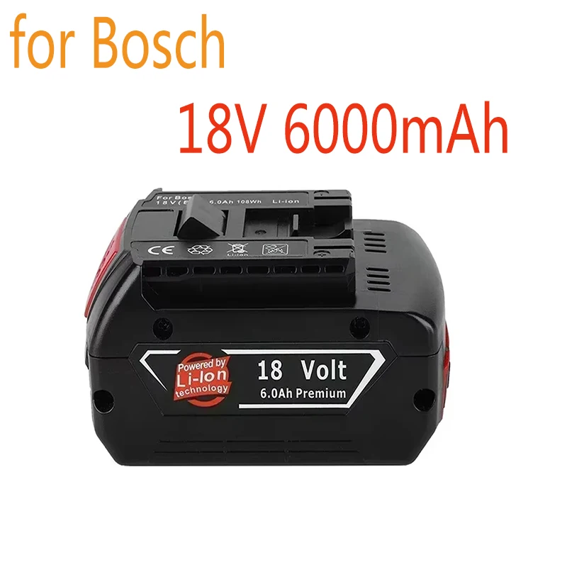 

For Bosch 18V Battery 5.0/6Ah Electric Drill 18V Rechargeable Li-ion Battery BAT609 BAT609G BAT618 BAT618G BAT614 Charger