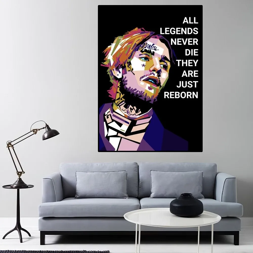 L-Lil P-Peep Hot Singer Poster Home Room Decor Livingroom Bedroom Aesthetic Art Wall Painting Stickers