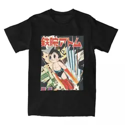 Astro Boy Astroboy Tezuka Robot T-Shirts for Men Funny 100% Cotton Tees Round Neck Short Sleeve T Shirts Plus Size Clothes