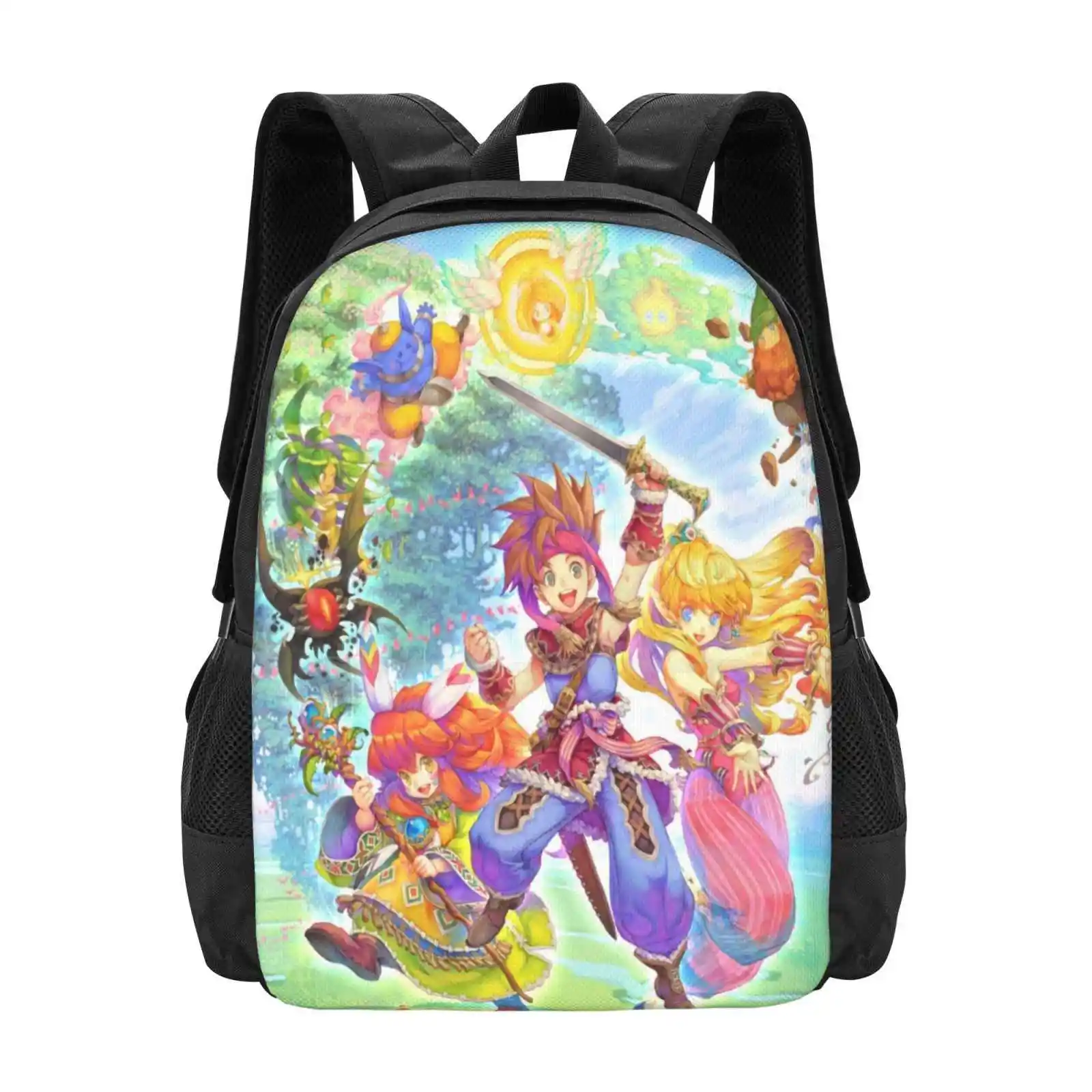 Secret Of Hot Sale ransel Fashion tas Secret Rpg Magic Mage Warrior Adventure Game Play Retro Legend Anime Manga