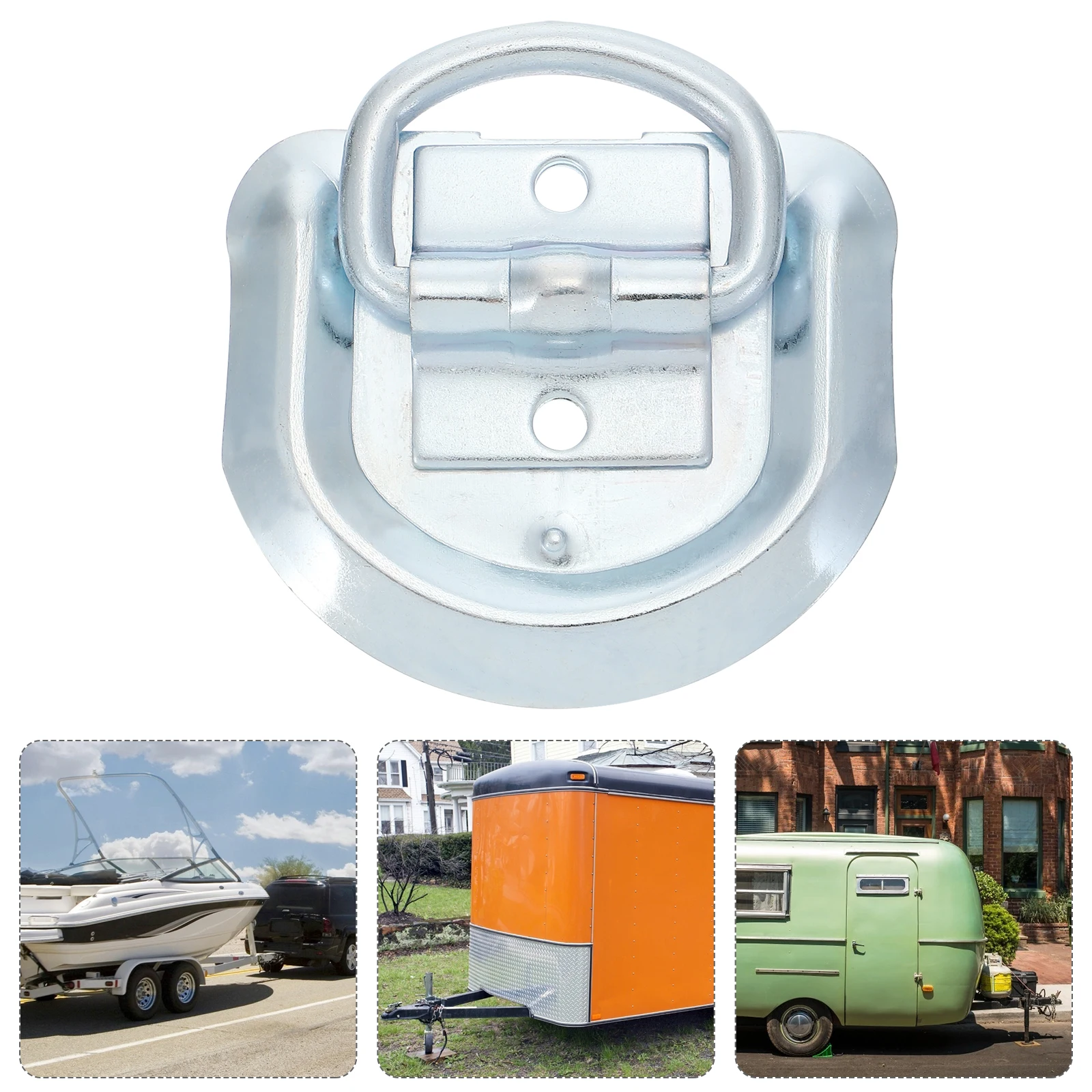 

D Ring Stainless Steel Lashing Ring for Trailer Anchor Trailer Floor Mount Heavy Duty D Rings Boat RV Car Accessories