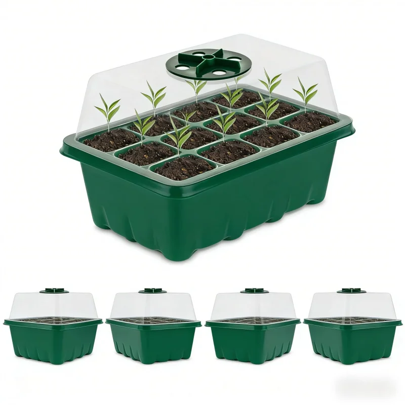 

5One Pack12Breathable Felt Seedling Box Plant Nursery Pot Balcony Vegetable Growing Tool Outdoor Gardening Planting Tool