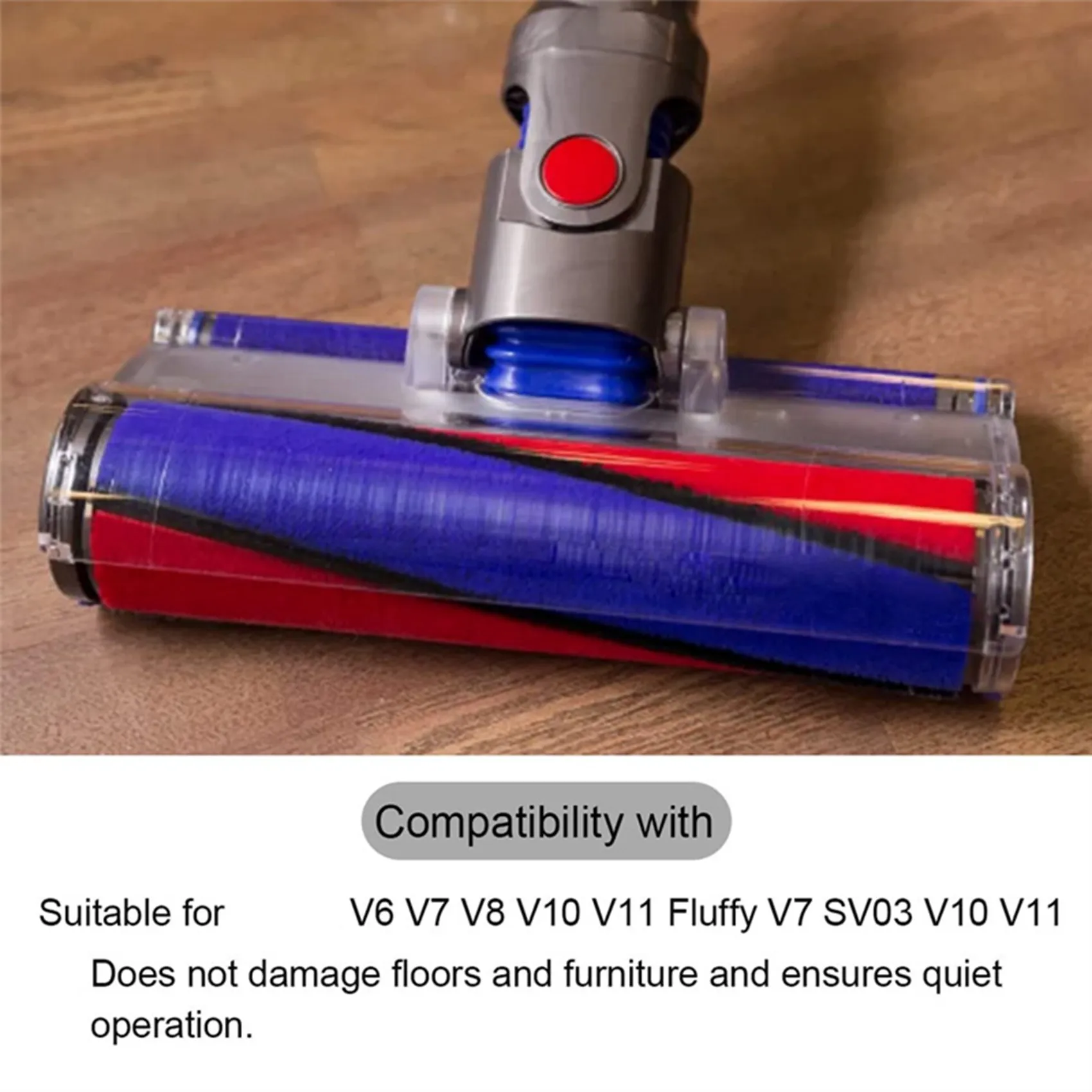 A09G-vervangende hoofdborstel compatibel voor Dyson V6 V7 V8 V10 V11 stofzuigeraccessoires Vergelijk met onderdeel 966488 -01