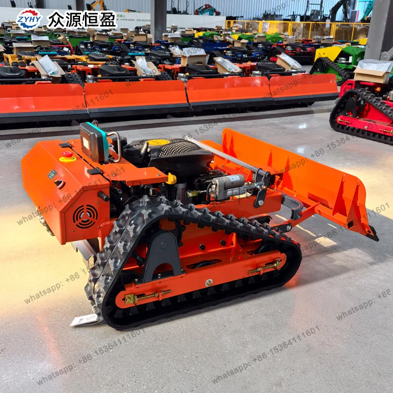 Export Canada remote control crawler lawn mower, orchard garden lawn mower, high horsepower