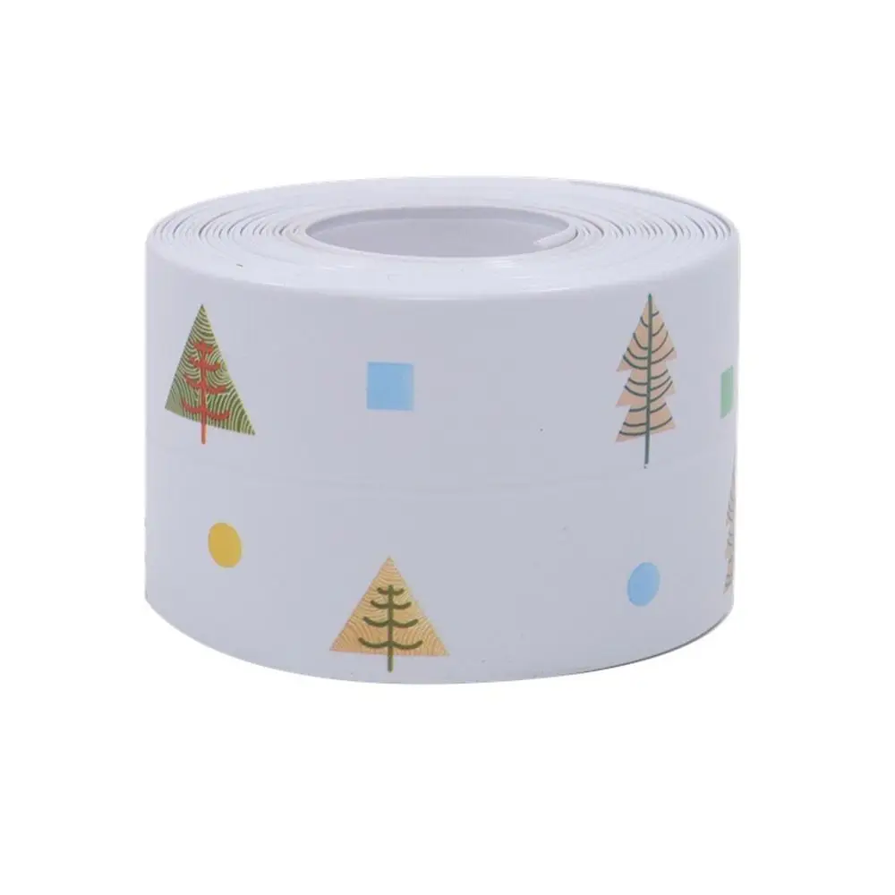 Fashion Anti Mold Kitchen Sink Waterproof Tape Self Adhesive Seal Gap Sink Corner Tape Self Edge Printed Stickers Wall Corner image 2