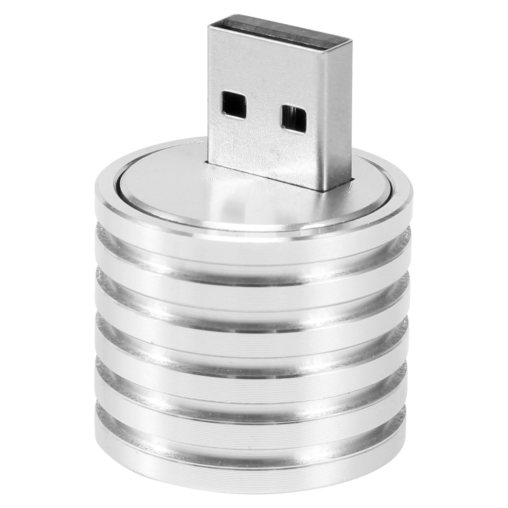 ABFA Alluminio 3W USB Lampada LED Presa Faretto Torcia Luce Bianca