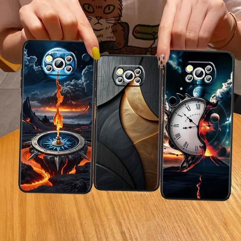 

Vintage compass illustration For Xiaomi Mi Poco F3 F4 F5 F6 X3 X4 X5 X6 X7 M3 M4 M5 M6 M7 GT Pro 5G Black Phone Case