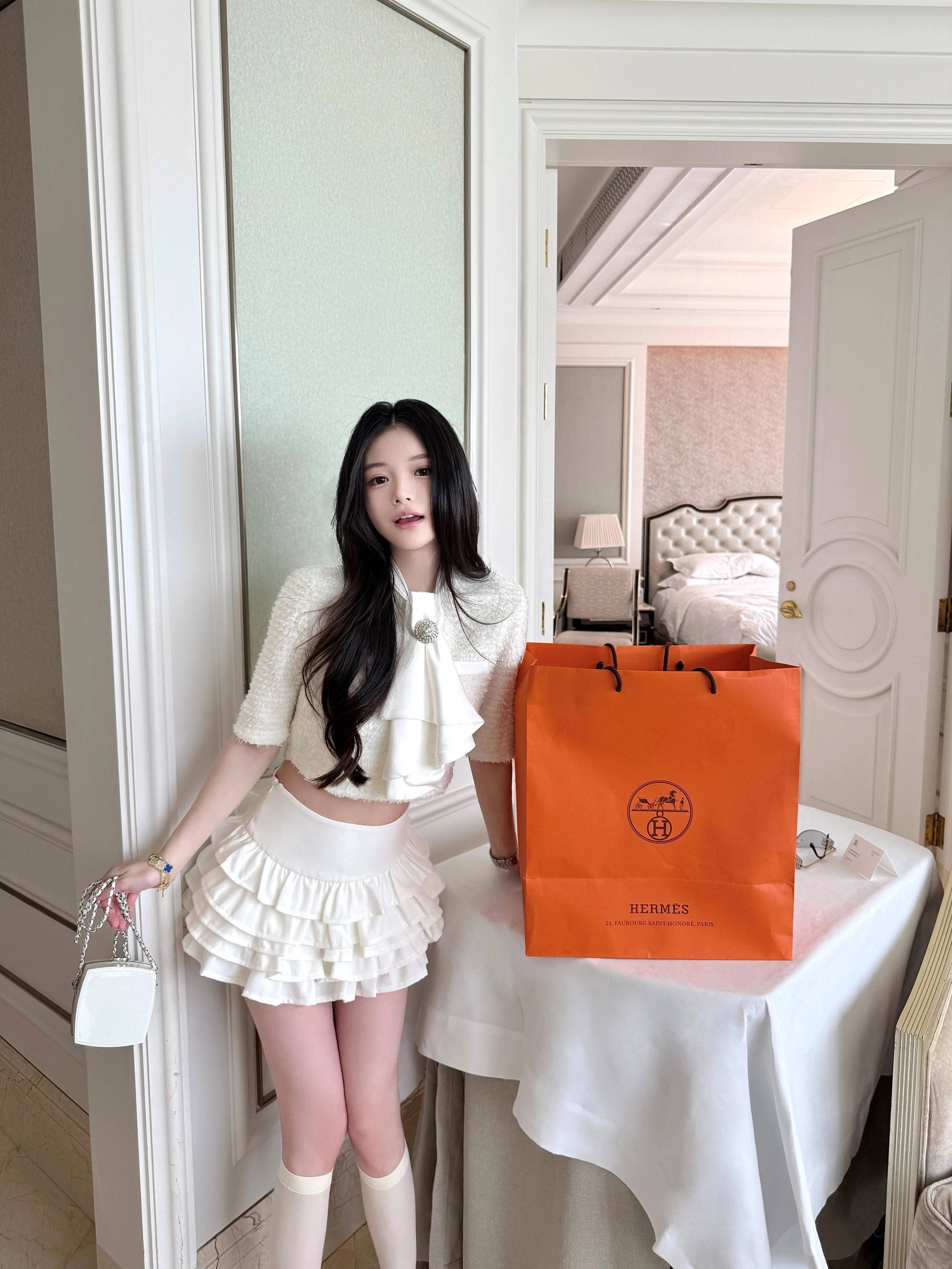 

Ele ort Sve Knitted Top for Women in Coarse Woolen Yarn by Qiauuu Knot Small Fraance Sle Polyester Fiber