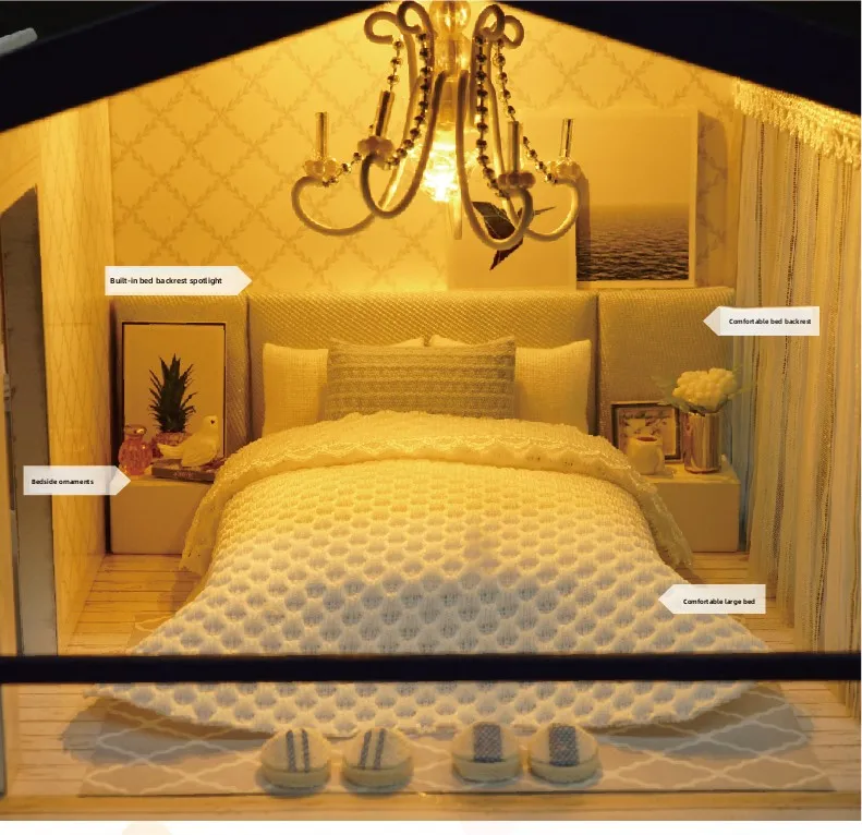 Handmade small house model villa assembly toy ideas