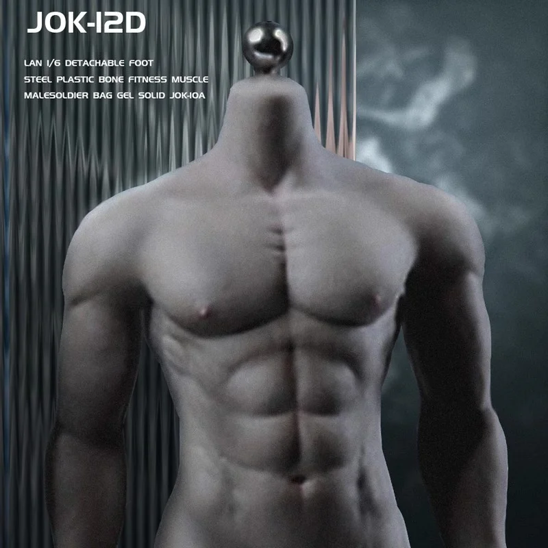 2025 새로운 JIAOU 인형 JOK-12D-YS/JOK-12D-BS JOK-12D-PS 1:6 금속 해골 그림이있는 강력한 남성 슈퍼 유연한 매끄러운 바디