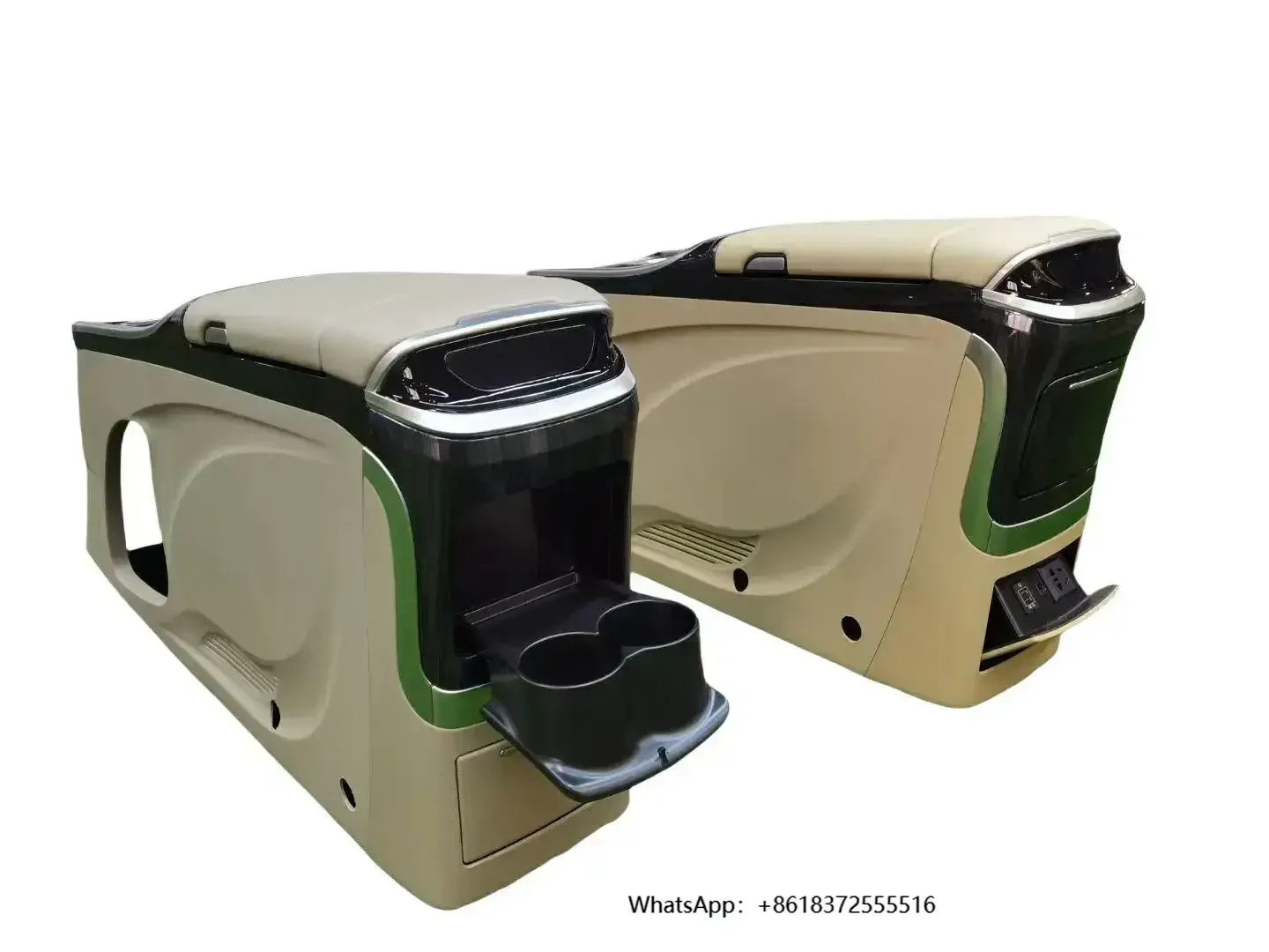 

X High Quality ABS Car Armrest Console Box Interior Decoration Accessories Kit For Toyota Previa