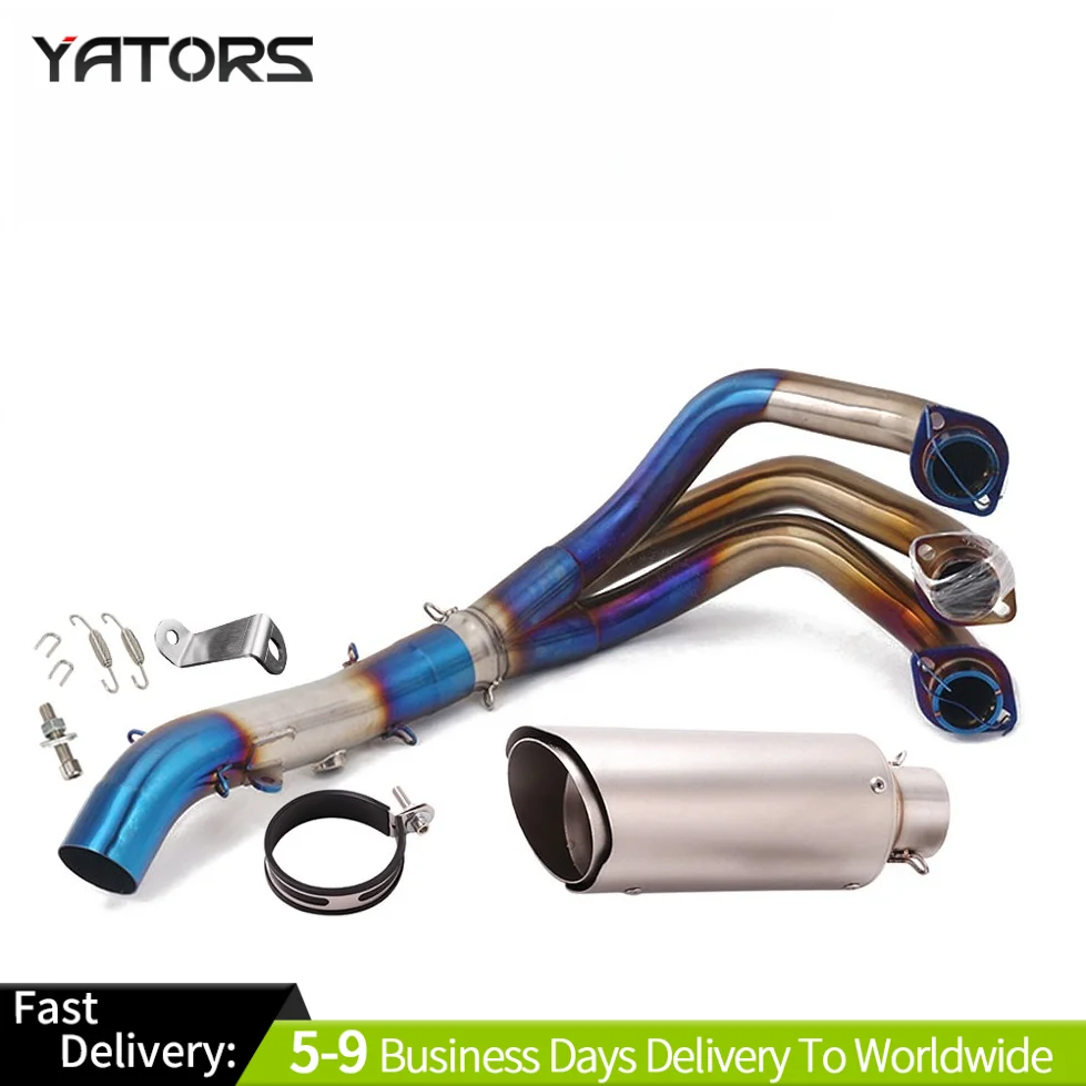 

Exhausts Pipes Full System For Yamaha MT-09 FZ09 2021-2023 Muffler Exhaust Front Link Pipe Exhaust Systems